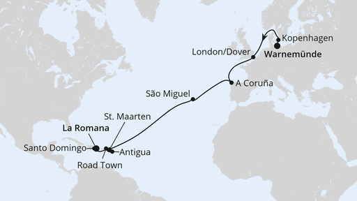 Von Warnemünde in die Dominikanische Republik