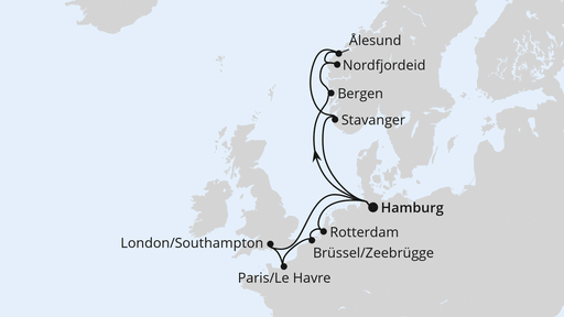 Norwegen & Metropolen ab Hamburg