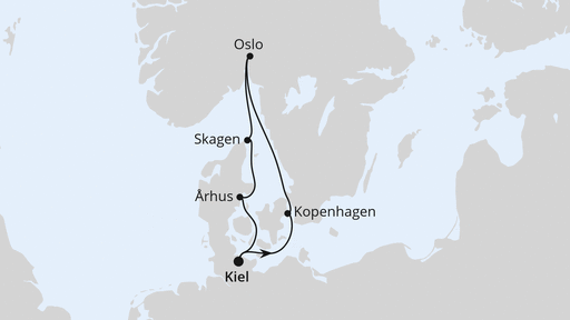 Skandinavische Highlights ab Kiel