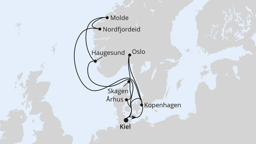 Große Skandinavienreise ab Kiel