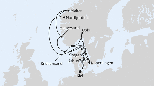 Große Skandinavienreise ab Kiel