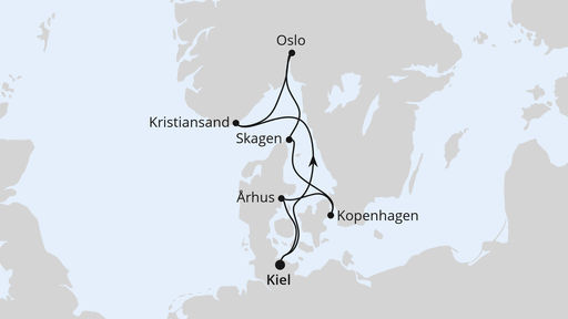 Skandinavische Highlights ab Kiel