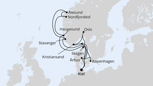 Große Skandinavienreise ab Kiel