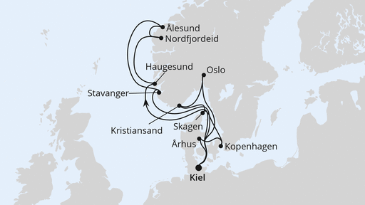 Große Skandinavienreise ab Kiel