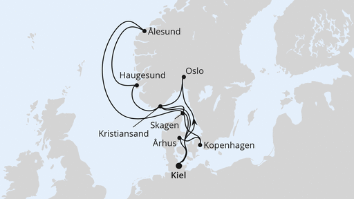 Große Skandinavienreise ab Kiel