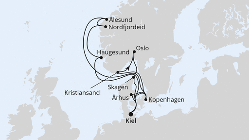 Große Skandinavienreise ab Kiel