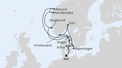 Große Skandinavienreise ab Kiel