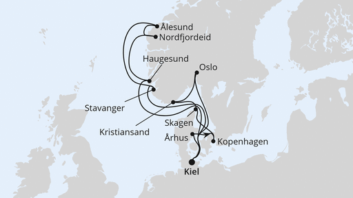 Große Skandinavienreise ab Kiel