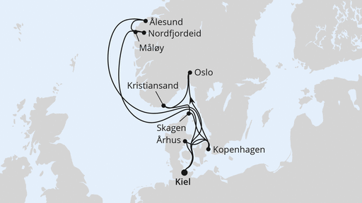 Große Skandinavienreise ab Kiel