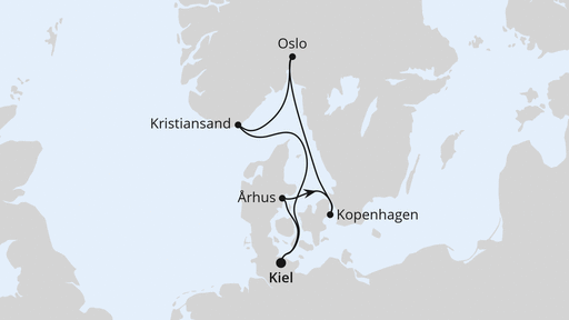 Skandinavische Highlights ab Kiel