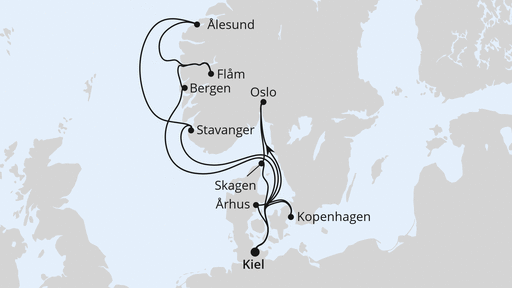 Große Skandinavienreise ab Kiel