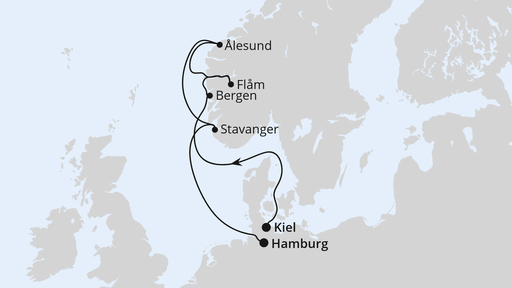 Norwegen von Kiel nach Hamburg