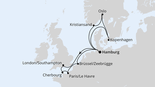 Metropolen & Skandinavien ab Hamburg