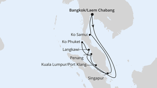 Thailand, Malaysia & Singapur