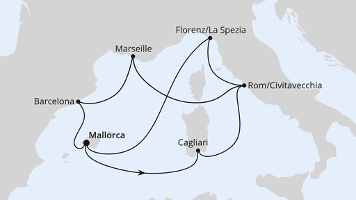 Große Mittelmeerreise ab Mallorca