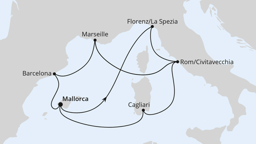 Große Mittelmeerreise ab Mallorca