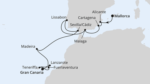 Von Mallorca nach Gran Canaria