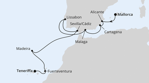 Von Mallorca nach Teneriffa
