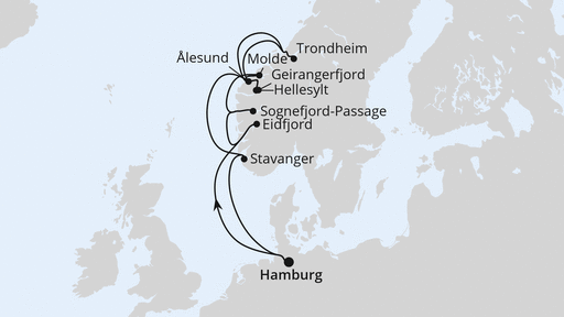 Norwegens Fjorde ab Hamburg