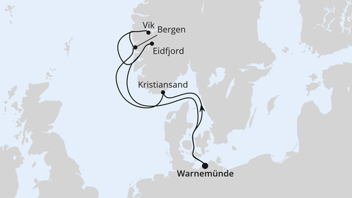 Norwegens Fjorde ab Warnemünde