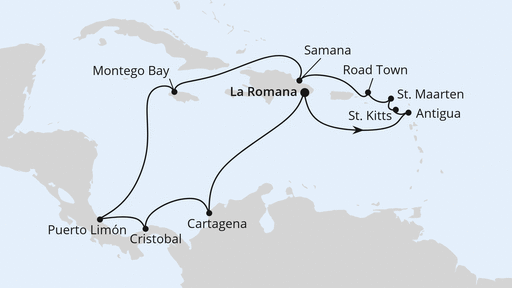Karibik & Mittelamerika ab Dominikanische Republik