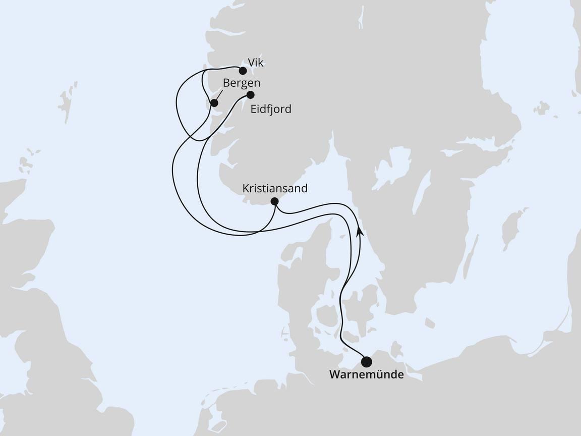 Norwegens Fjorde ab Warnemünde