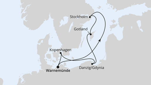 Schweden, Polen & Dänemark ab Warnemünde