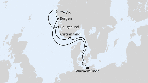 Norwegens Fjorde ab Warnemünde