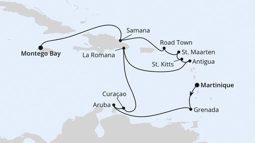 Karibische Inseln ab Martinique