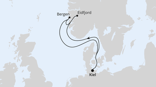 Kurzreise nach Norwegen ab Kiel