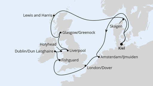 Großbritannien & Irland ab Kiel