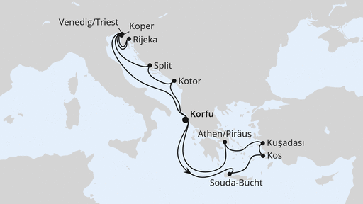 Adria & Griechenland ab Korfu 2