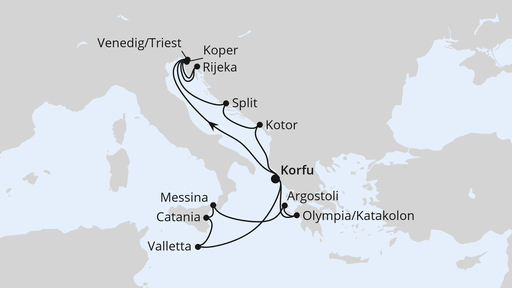 Adria & Mittelmeerinseln ab Korfu 1