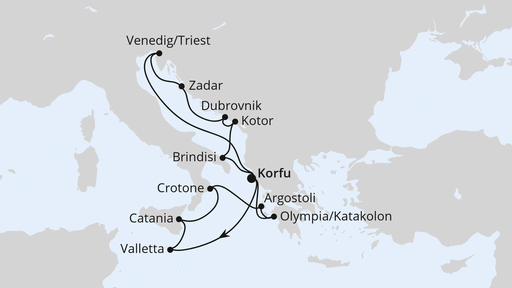 Adria & Mittelmeerinseln ab Korfu 2