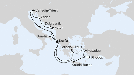 Adria & Griechenland ab Korfu 1