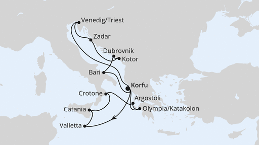 Adria & Mittelmeerinseln ab Korfu 2