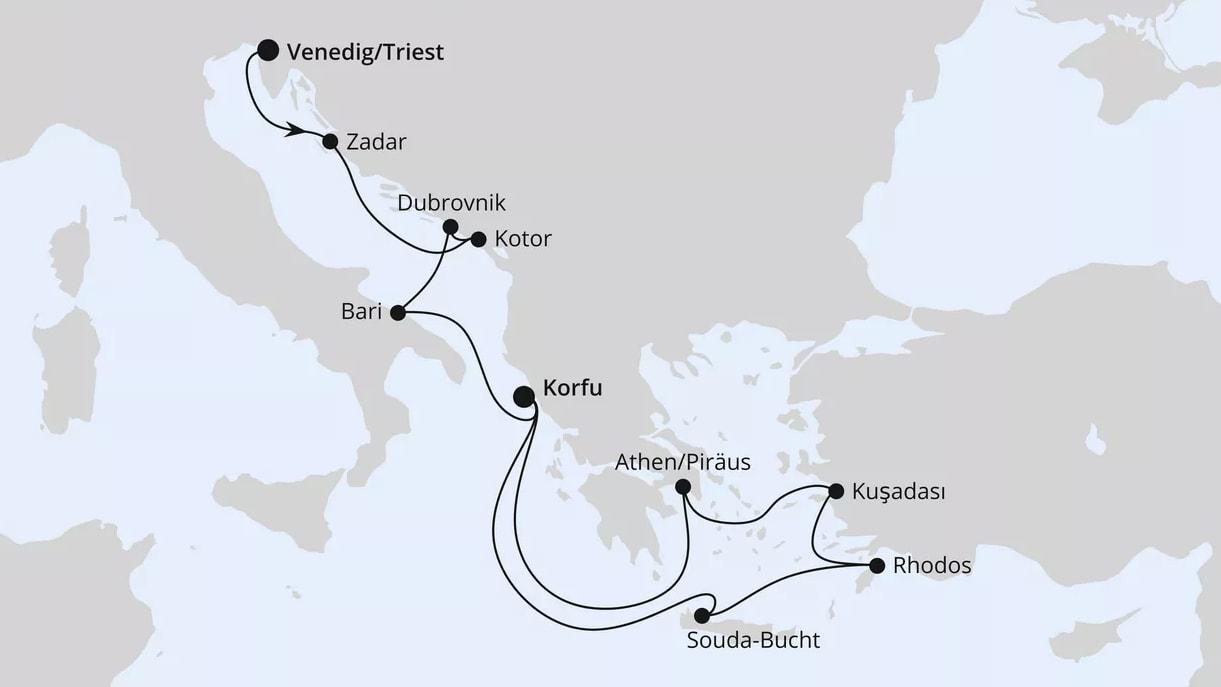 Adria & Griechenland ab Triest 2