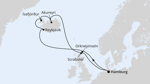 Island-Rundreise ab Hamburg