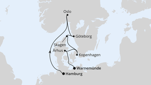 Skandinavische Highlights ab Hamburg