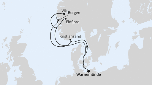 Norwegen ab Warnemünde 1