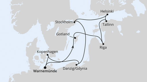 Städte der Ostsee ab Warnemünde 1