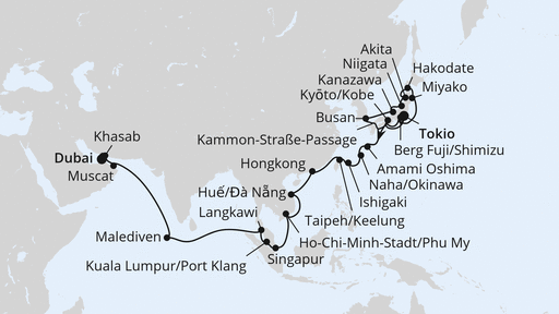 Weltenbummler von Tokio nach Dubai 2