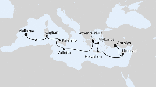 Von Mallorca nach Antalya