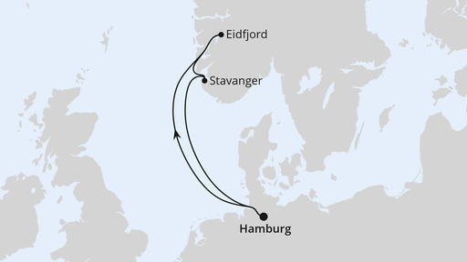 Kurzreise nach Norwegen ab Hamburg