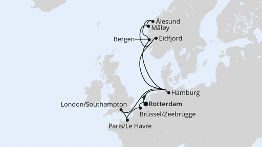 Metropolen & Norwegen ab Rotterdam