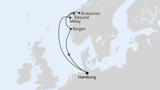 Norwegen ab Hamburg