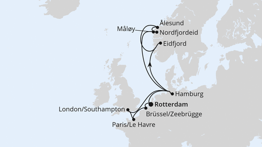 Metropolen & Norwegen ab Rotterdam