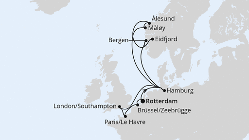 Metropolen & Norwegen ab Rotterdam