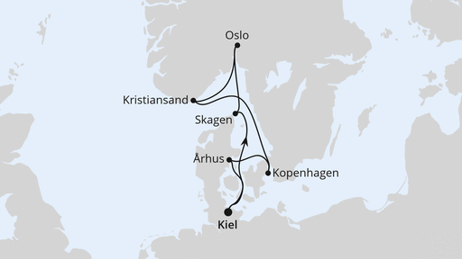 Skandinavische Highlights ab Kiel