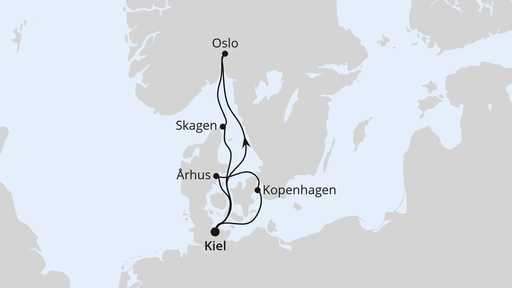 Skandinavische Highlights ab Kiel